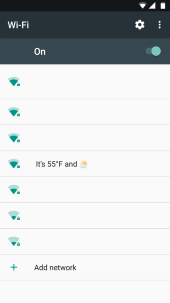 SSID during a cloudy day