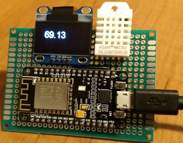 Core parts on a protoboard